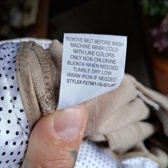 Maurices Womens 3/4S Khaki Stretch Slim Dress Pants Zipper Button Pocket Adult - Picture 10 of 10